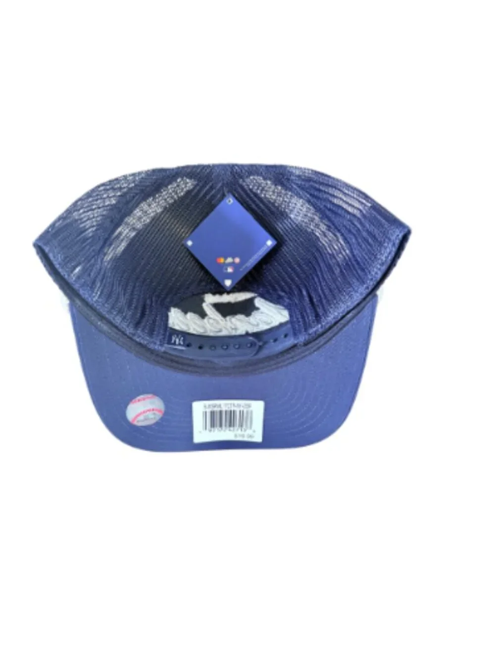 New York Yankees Rope Trucker Hat Navy Adjustable OSFA Mesh Snapback MLB Fan